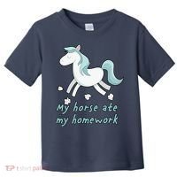 My Horse Ate My Homework Toddler T-Shirt thumb 0
