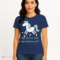 My Horse Ate My Homework Women's T-Shirt thumb 4