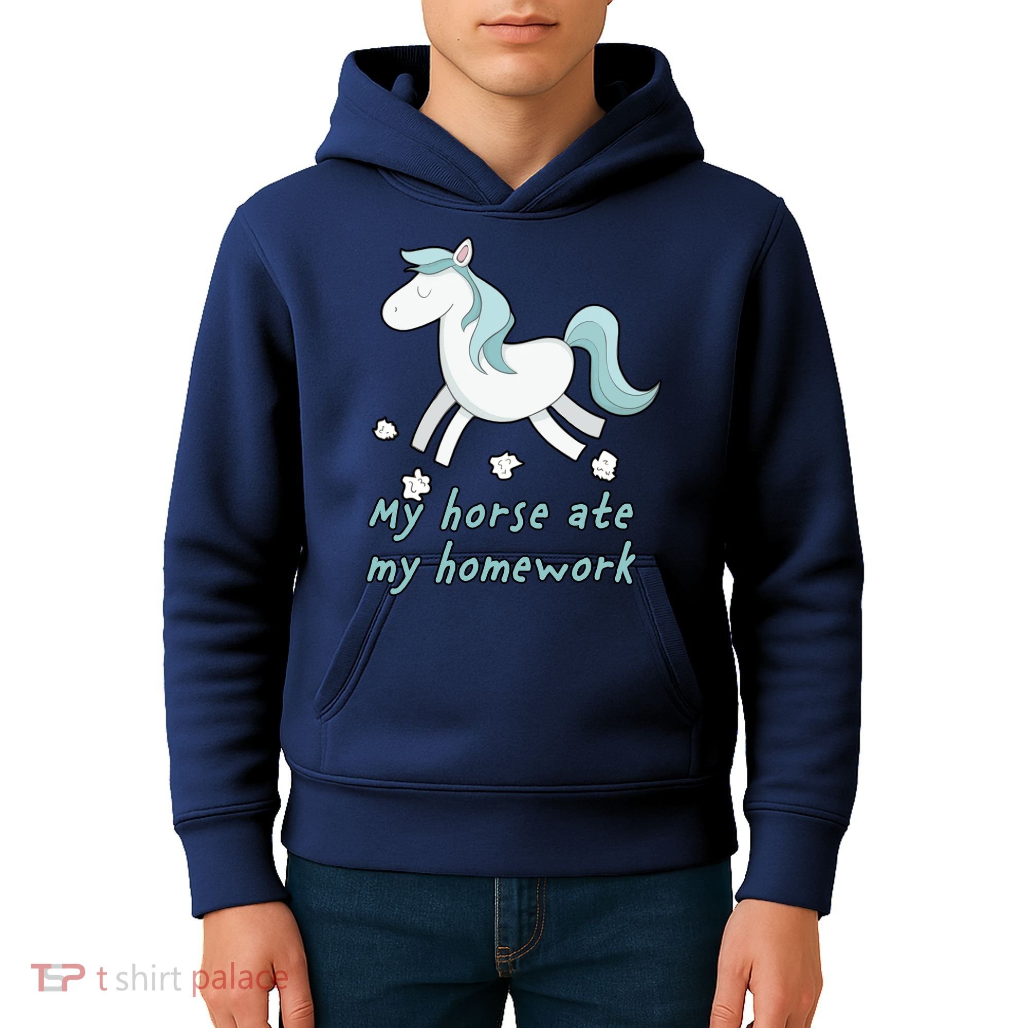 My Horse Ate My Homework Kids Hoodie