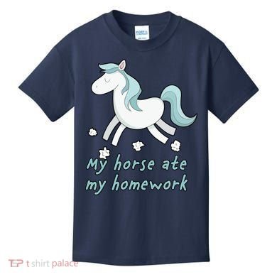My Horse Ate My Homework Kids T-Shirt