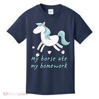 My Horse Ate My Homework Kids T-Shirt thumb 0