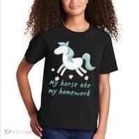 My Horse Ate My Homework Kids T-Shirt thumb 2
