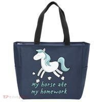 My Horse Ate My Homework Tote Bag thumb 0