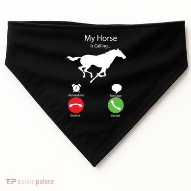 My Horse Is Calling USA-Made Doggie Bandana