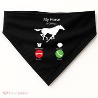My Horse Is Calling USA-Made Doggie Bandana thumb 0