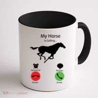 My Horse Is Calling Coffee Mug thumb 1