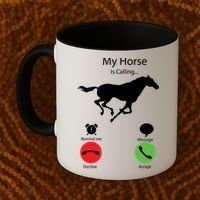 My Horse Is Calling Coffee Mug thumb 2