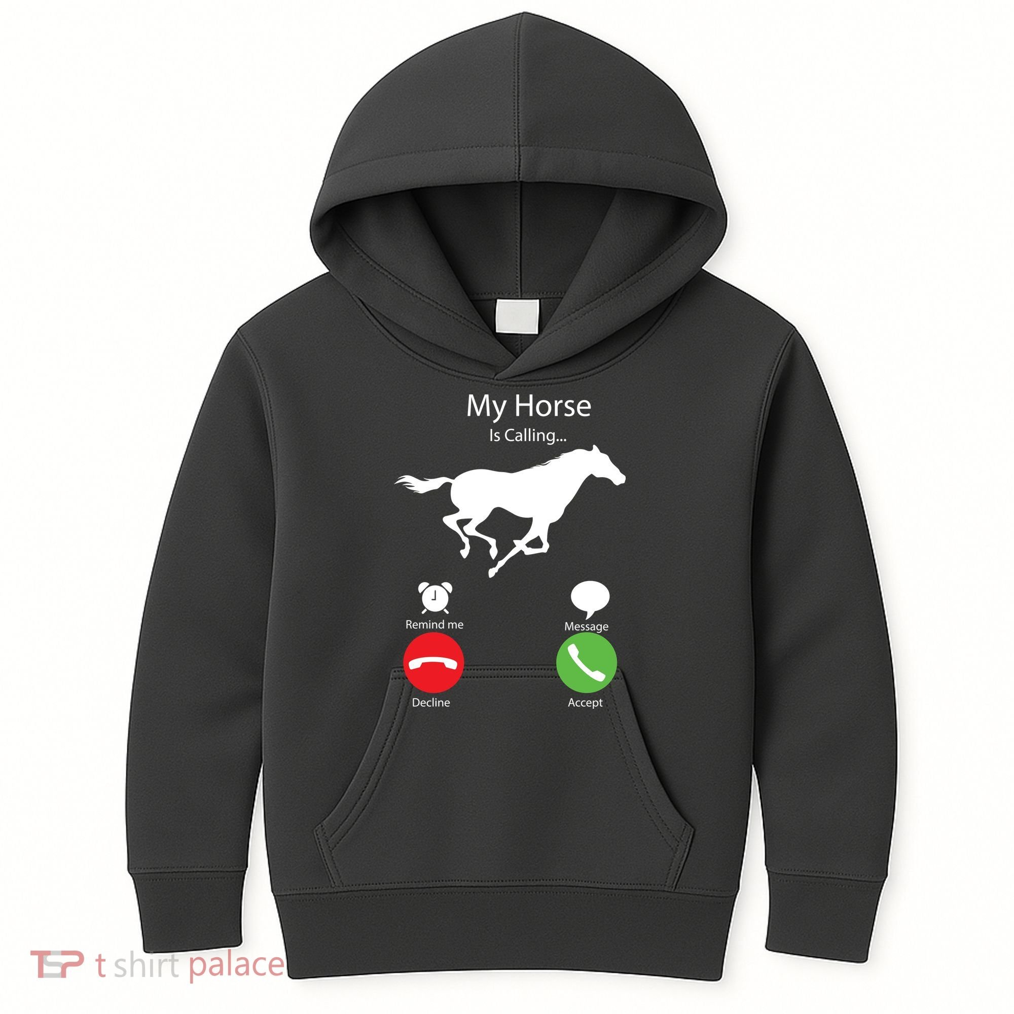 My Horse Is Calling Kids Hoodie