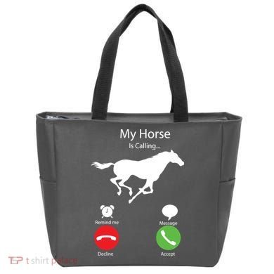 My Horse Is Calling Tote Bag