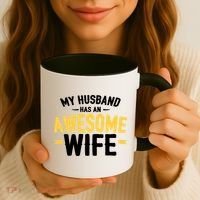 My Husband Has An Awesome Wife Coffee Mug thumb 3