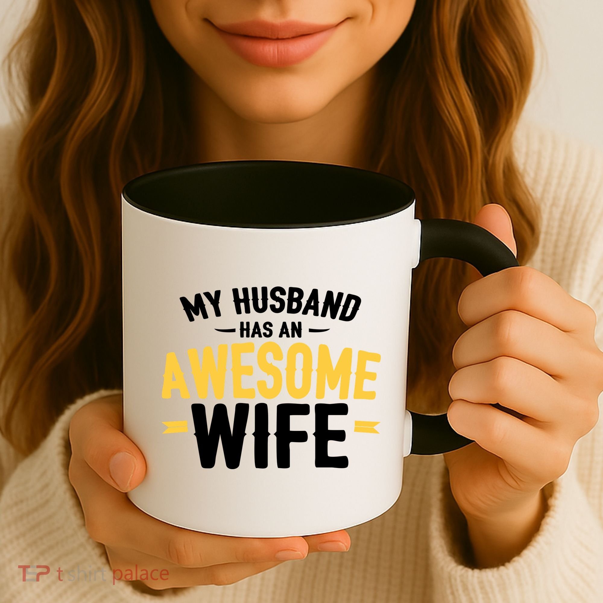 My Husband Has An Awesome Wife Coffee Mug