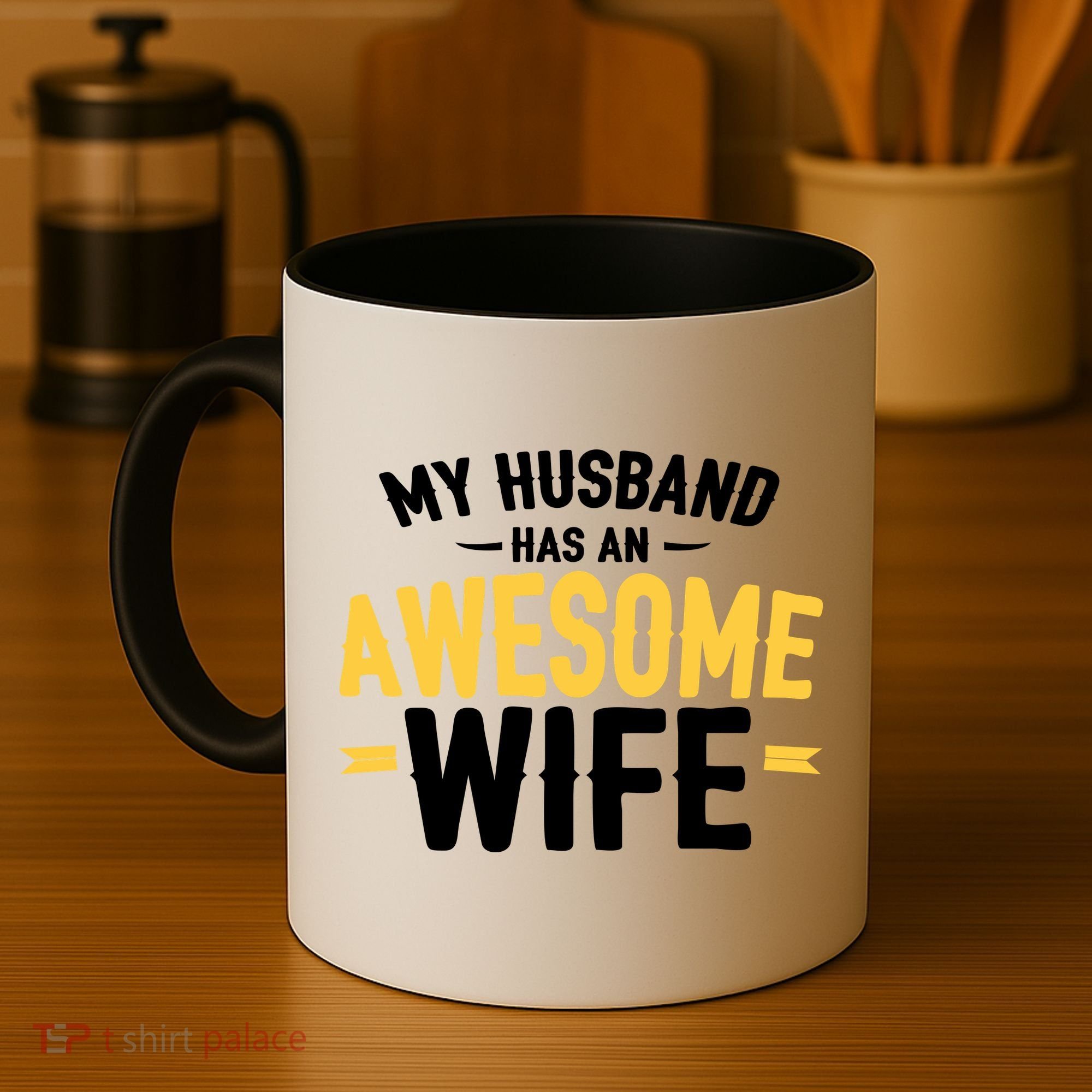 My Husband Has An Awesome Wife Coffee Mug