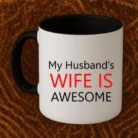 My Husband's Wife Is Awesome Coffee Mug thumb 2