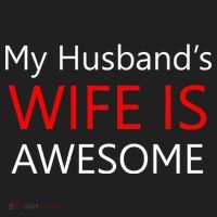 My Husband's Wife Is Awesome Beanie thumb 2