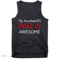 My Husband's Wife Is Awesome Tank Top thumb 0