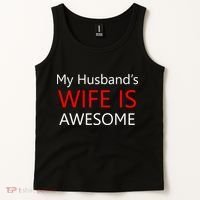My Husband's Wife Is Awesome Tank Top thumb 2