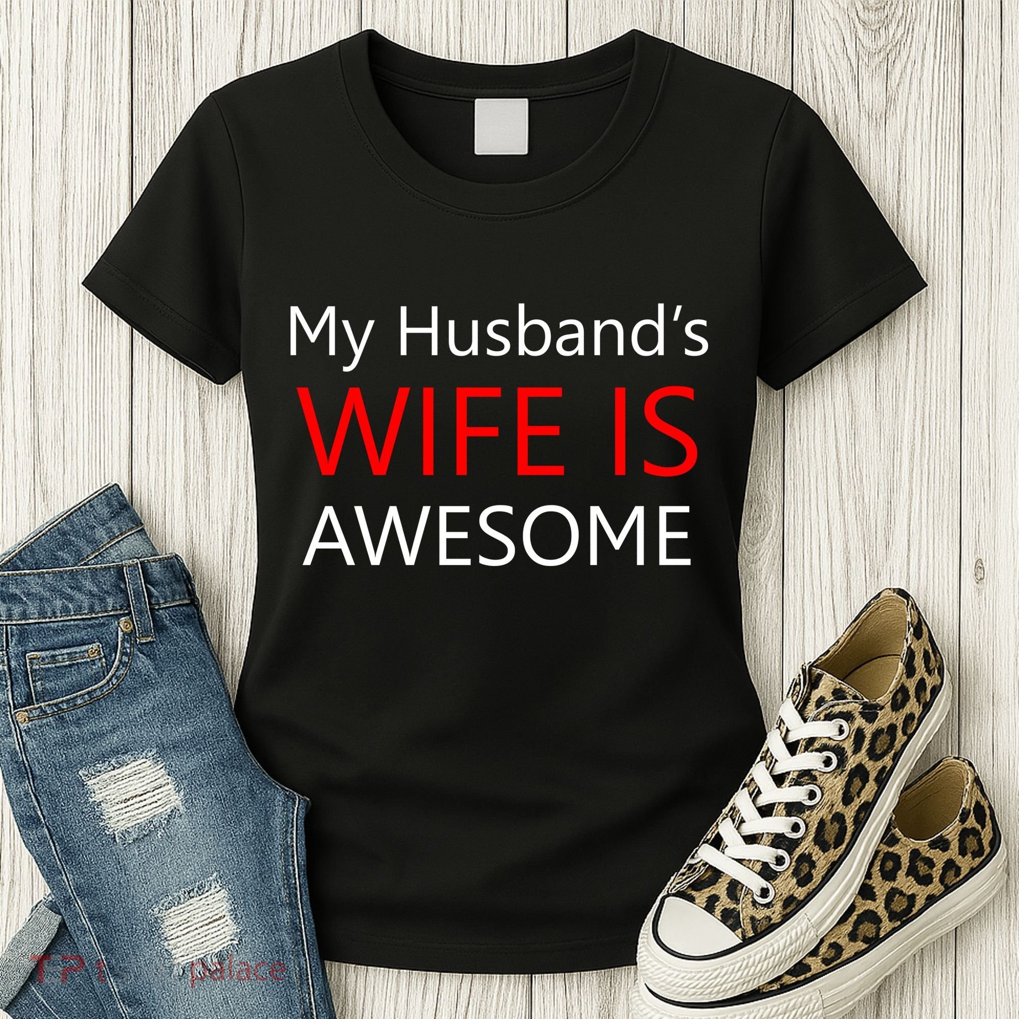 My Husband's Wife Is Awesome Women's T-Shirt