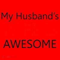 My Husband's Wife Is Awesome Santa Hat thumb 1
