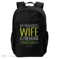 My Husbands Wife Is Freaking Awesome Backpack thumb 0
