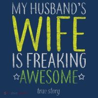 My Husbands Wife Is Freaking Awesome Beanie thumb 2