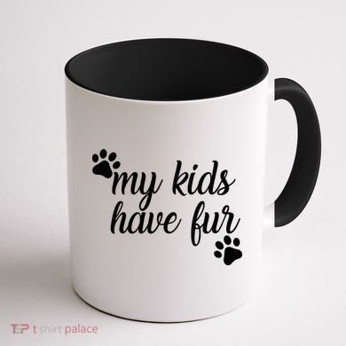 My Kids Have Fur Coffee Mug back