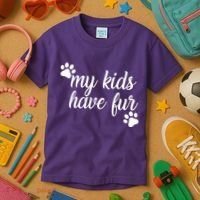 My Kids Have Fur Kids T-Shirt thumb 3