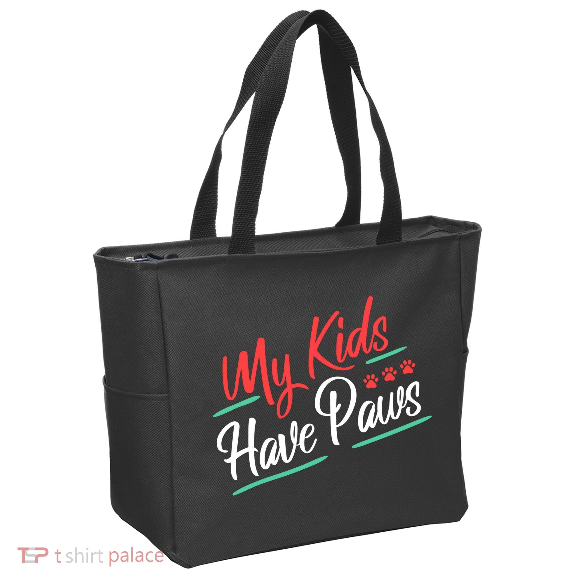 My Kids Have Paws Pet Owner Tote Bag