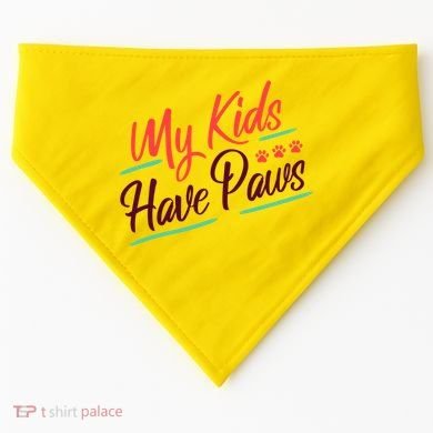 My Kids Have Paws Pet Owner USA-Made Doggie Bandana