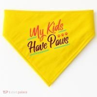 My Kids Have Paws Pet Owner USA-Made Doggie Bandana thumb 0