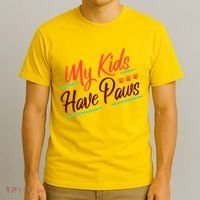 My Kids Have Paws Pet Owner T-Shirt thumb 3