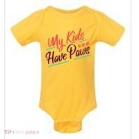 My Kids Have Paws Pet Owner Baby Bodysuit thumb 0