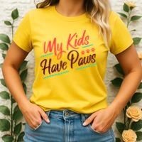 My Kids Have Paws Pet Owner Women's T-Shirt thumb 2