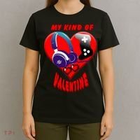 My Kind Of Valentine Gamer  T-Shirt thumb 4