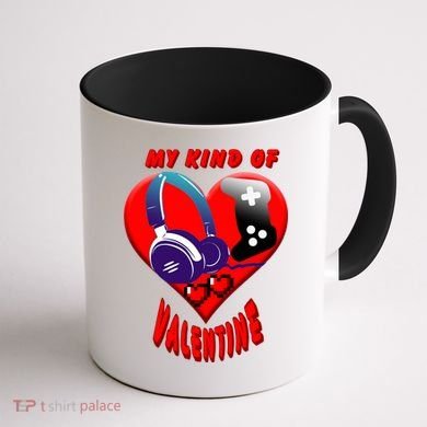 My Kind Of Valentine Gamer  Coffee Mug back