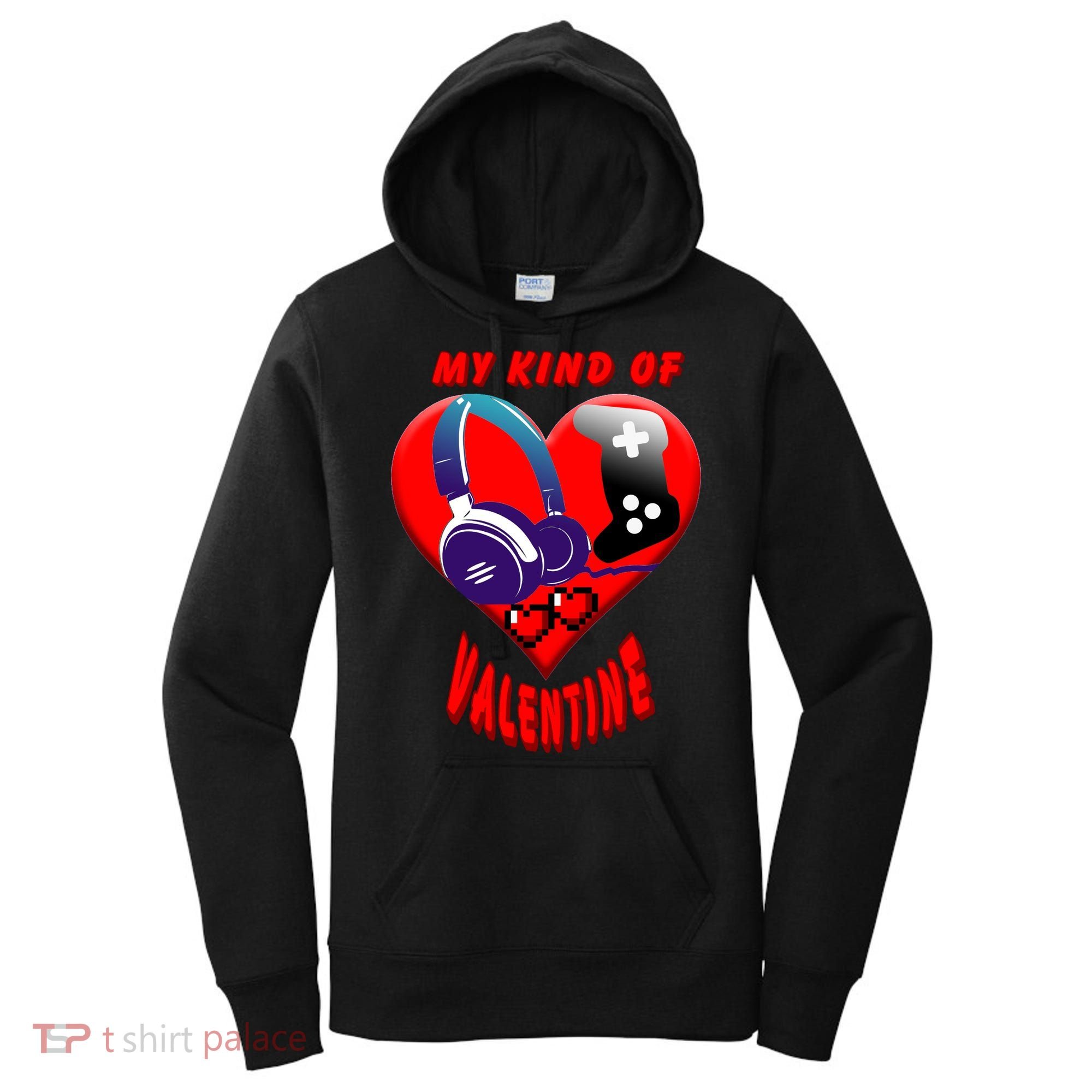 My Kind Of Valentine Gamer  Women's Hoodie