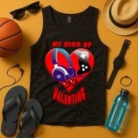 My Kind Of Valentine Gamer  Tank Top thumb 4
