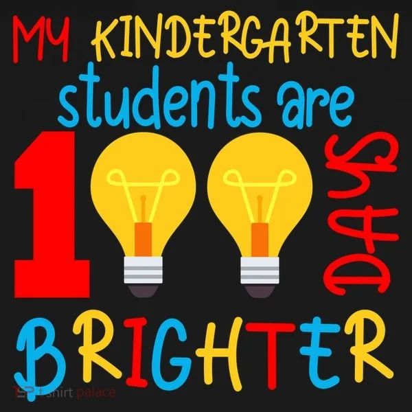 My Kindergarten Student Are 100 Days Brighter Toddler Hoodie