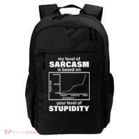 My Level Of Sarcasm Depends On Your Level Of Stupidity Backpack thumb 0