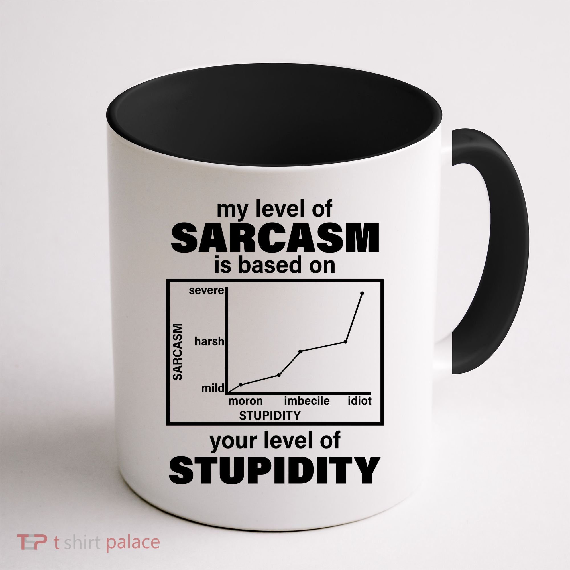 My Level Of Sarcasm Depends On Your Level Of Stupidity Coffee Mug