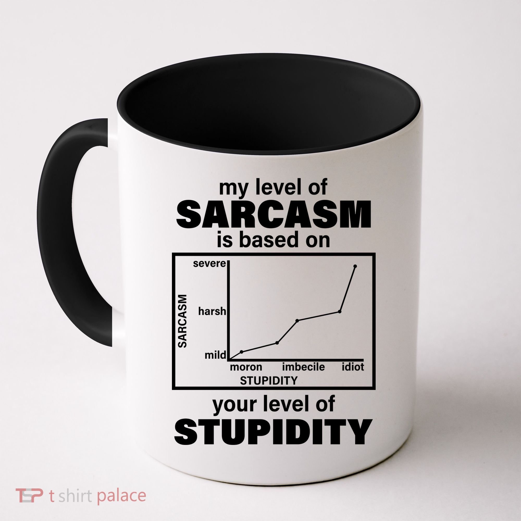 My Level Of Sarcasm Depends On Your Level Of Stupidity Coffee Mug