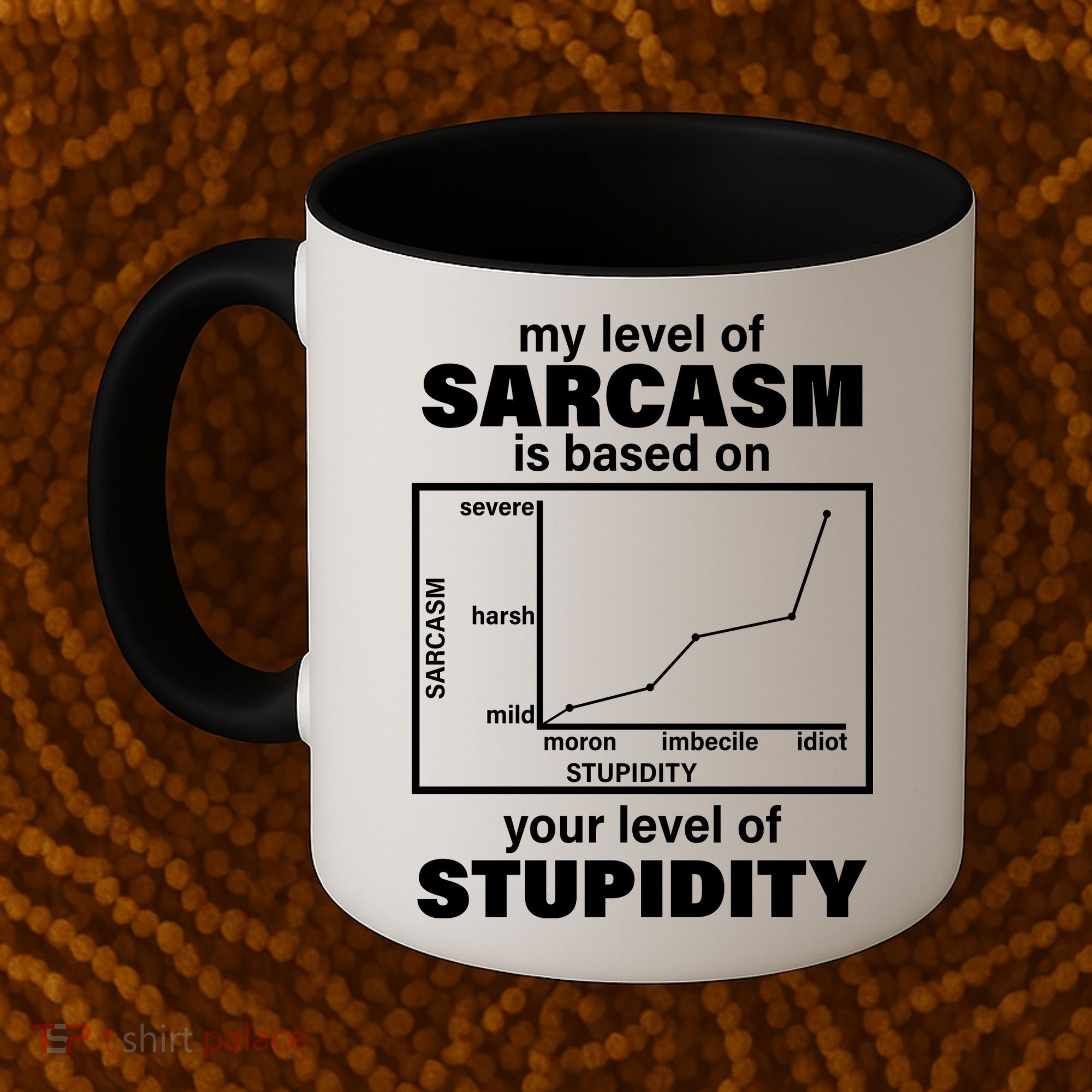 My Level Of Sarcasm Depends On Your Level Of Stupidity Coffee Mug