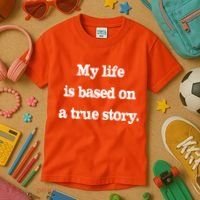 My Life Is Based On A True Story Kids T-Shirt thumb 3