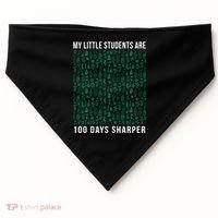 My Little Students Are 100 Days Sharper USA-Made Doggie Bandana thumb 0