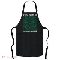 My Little Students Are 100 Days Sharper Apron thumb 0
