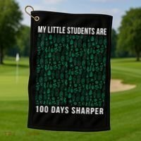 My Little Students Are 100 Days Sharper Golf Towel thumb 1