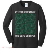 My Little Students Are 100 Days Sharper Kids Long Sleeve Shirt thumb 0