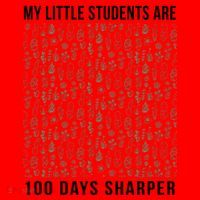 My Little Students Are 100 Days Sharper Santa Hat thumb 1
