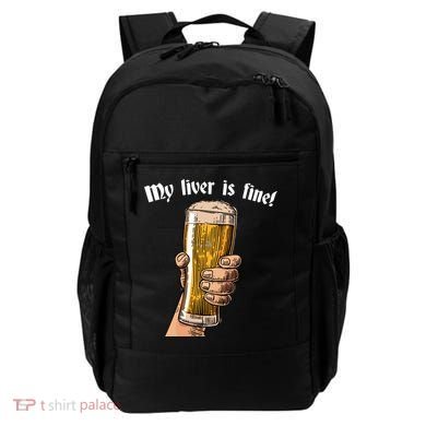 My Liver Is Fine Backpack
