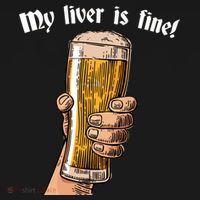 My Liver Is Fine Backpack thumb 2