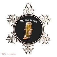 My Liver Is Fine Ornament thumb 0